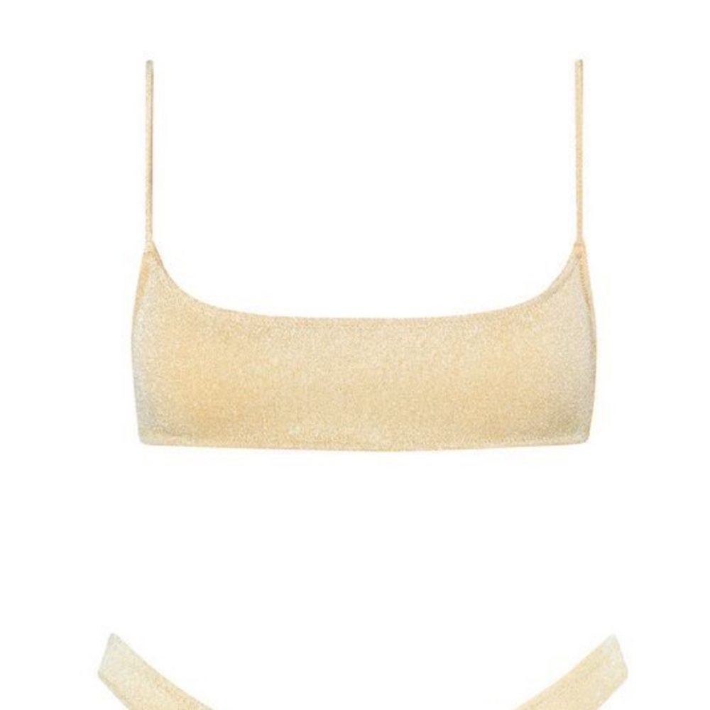 Triangl Mica Gold Bikini Top